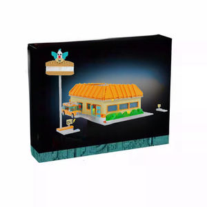 10352 Krusty Burger <span class=keywords><strong>Restaurant</strong></span> 1635 Uds modelo de ladrillo estándar bloques de construcción montaje ladrillos juguete chico regalos de Navidad con 7 muñecas - Product Image 1
