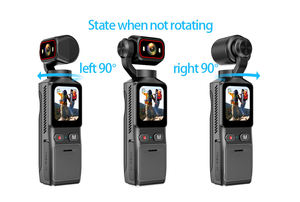 Videocamera Tascabile L19 4K per Vlog con Lente Rotante a 180 Gradi, Grandangolo, Visione Notturna, Anti-Shake, Batteria 2000mAh, Action <span class=keywords><strong>Cam</strong></span> Portatile - Product Image 6