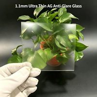Feuille de verre originale ultra-mince 1.1AG gravée anti-reflet, taille personnalisable, impression sérigraphique, traitement en profondeur
