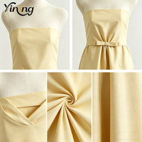 Robe bustier en mousseline respirante jaune, longueur genou, style tube, élégante et décontractée, avec ceinture à nouer à la taille, pour l'été, fabrication OEM