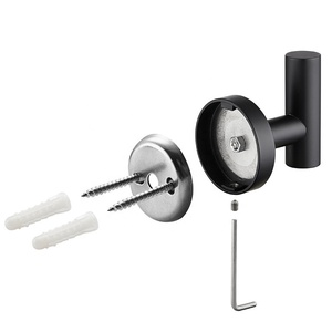 모던 브러시드 SS304 스테인리스 스틸 로브 후크, 욕실, 침실, 현관, 호텔용 벽걸이 코트 후크, 간편한 설치 - Product Image 6