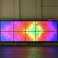 Panneau de sol de danse LED octogonal, changement de couleur RVB, carrelage de sol en verre trempé, lumière de piste de danse pour scène, mariage, décoration d'événements