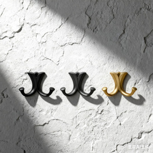 Crochets muraux doubles en acier inoxydable, capacité de charge de 10 à 15 kg, pour entrée, cuisine, chambre, salle de bain - Product Image 4