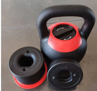 Kettlebells universels réglables en PVC et fonte, durables et écologiques, pour usage commercial et domestique, unisexe