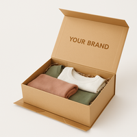 Boîte-cadeau pliante écologique de luxe pour vêtements et tissus | Emballage en carton rigide
