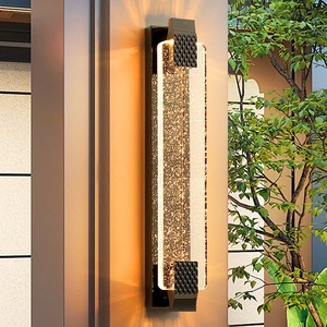 Lampe murale extérieure en cristal Nightsappan K901 60 cm, étanche, en acier inoxydable, pour villa, balcon, couloir - Product Image 3