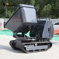 Mini-Dumper Hydraulischer Kompaktlader 4x4 260 Grad Drehung Benzinmotor Pumpe Kipper Raupentransporter Einfach zu Bedienen