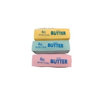 Jouet anti-stress surdimensionné en forme de beurre, 4 oz, en plastique salé, souple, à récupération lente, toucher doux, unisexe