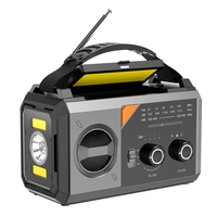 Radio d'urgence solaire à manivelle 20000 mAh avec lampe de lecture et batterie externe USB, fabriquée à Shenzhen