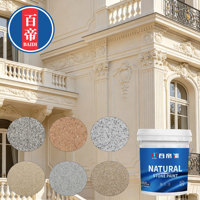 Peinture pour pierre naturelle résistante aux intempéries, effet granit, revêtement liquide pour projets de construction murale, application par pulvérisation