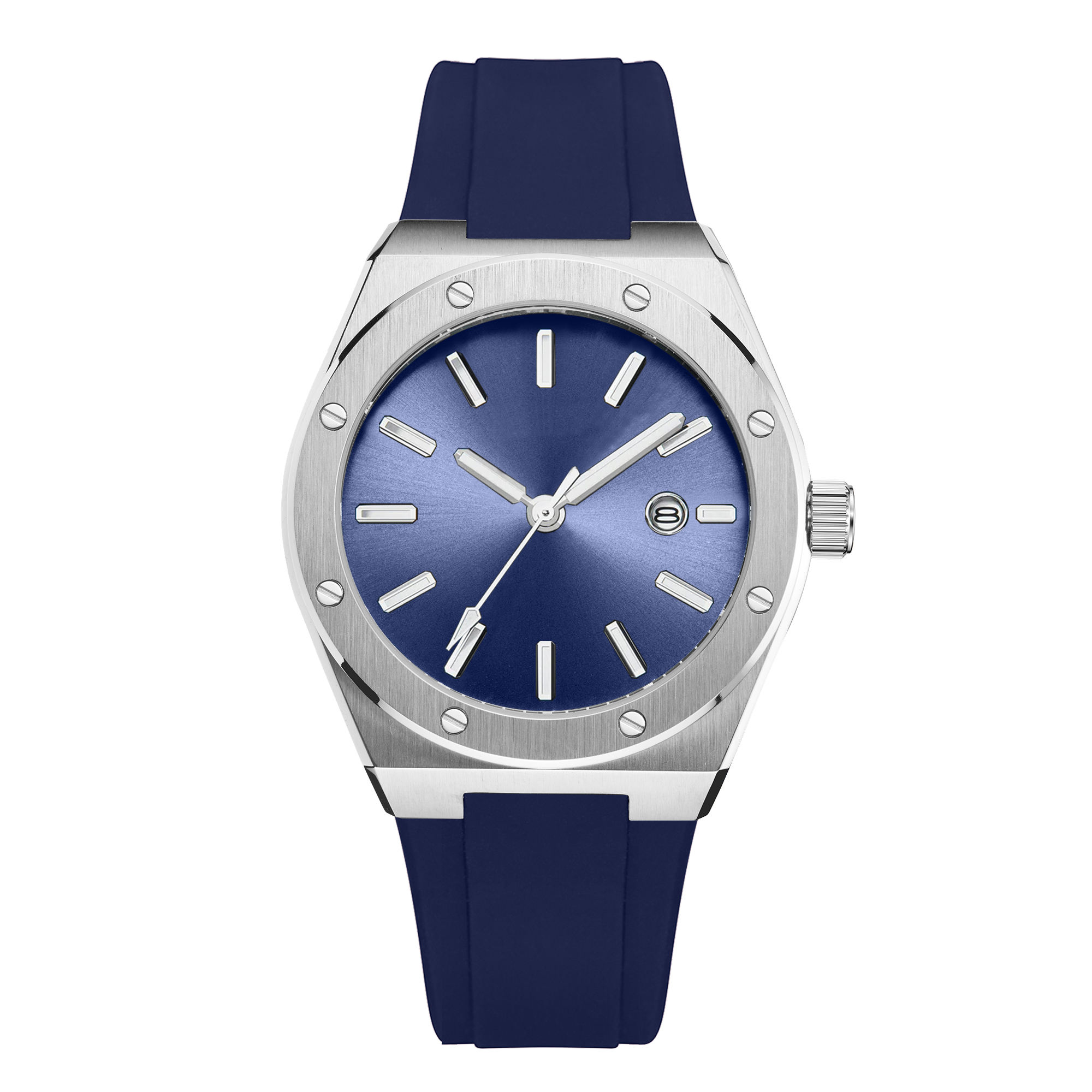 Blue men watch