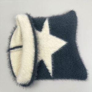 Gorros de Punto con Orejas de Gato, de Piel Sintética Suave, Estilo Jacquard, Cálidos, para Mujer, Otoño Invierno, Estilo Y2K, Playa, Venta al Por Mayor - Product Image 6