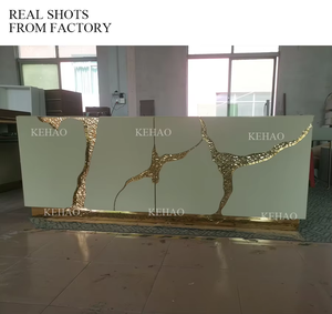 Foshan Modern <strong>Cheap</strong> Buffet Dining <strong>Sideboard</strong> Buffet Cabinets Luxury Gold Steel Black <strong>Sideboard</strong> Console - Product Image 6