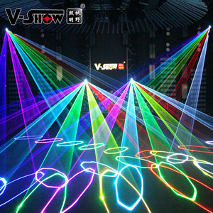 Vshow l0303 độ sáng cao và dài khoảng cách ánh sáng laser 3 Wát RGB hoạt hình ánh sáng laser cho sân khấu hiệu ứng đặc biệt - Product Image 4