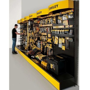 Supermarket <b>Shop</b> Shelving Hardware Retail Store Tools Pegboard Metal Display Stand Racks Hardware Display Stands - Product Image 1