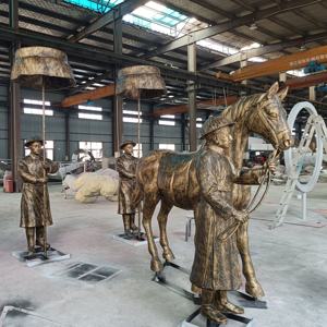 รูปปั้นม้าขนาด<span class=keywords><strong>ใหญ่</strong></span>สำหรับตกแต่งสวนสมัยใหม่ โครงการสวนสาธารณะกลางแจ้ง ของตกแต่งบ้านและสวนปีใหม่ ผลิตจากไฟเบอร์กลาส โดยผู้ผลิตงานประติมากรรมสัตว์ - Product Image 2