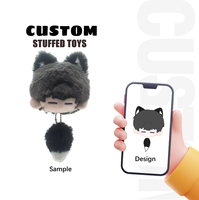 Peluches personnalisées 8cm 10cm mignon peluche idole coton poupée porte-clés personnalisé Kpop étoile poupée figure peluche porte-clés
