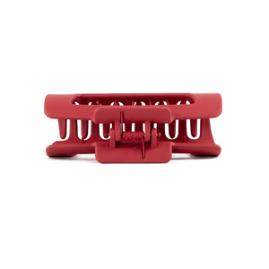 Clip de <span class=keywords><strong>griffe</strong></span> de cheveux de rebond de mémoire de Silicone creux rouge fort et résistant de 10.8cm pour les femmes ventes au comptant en plastique Flexible - Product Image 5