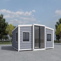 Maisons conteneurs en acier à double aile extensible pour entrepôt, tailles, plans et couleurs personnalisables, écologiques, garantie 5 ans