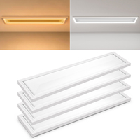 Panel de Luz LED Integrado Moderno para Interiores, 5CCT, 40W, 1x4FT, Efecto de Cielo Azul, Panel de Luz Empotrado