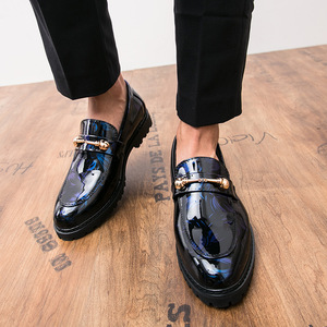 Zapatos Oxford de Piel Sintética para Hombre, Estilo Slip-On, de IStapromo Gifts, para Oficina, Negocios, Bodas, Fiestas, con Hebilla Brillante y Colorida - Product Image 2
