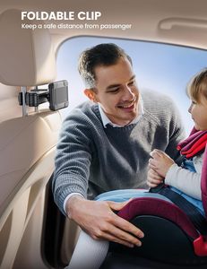 Lamicall stch04 xe tựa đầu máy tính bảng chủ có thể khóa dày trường hợp thân thiện có thể gập lại clip ghế sau gắn kết cho 4.7 đến 13 inch máy tính bảng - Product Image 4