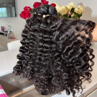 Lots de Cheveux Humains Bruts d'Inde, Alignés dans le Sens de la Cuticule, Vente en Gros