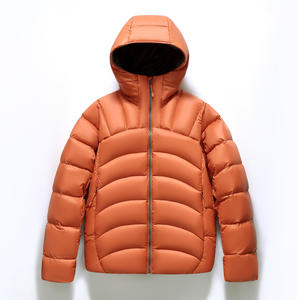 Chaqueta de Invierno 2025 <span class=keywords><strong>para</strong></span> Hombre, 90% Impermeable, de Pana, con Capucha, Cuello Alto, Color Sólido, Holgada, Gruesa, Cálida, Informal, con <span class=keywords><strong>Cierre</strong></span> de Cremallera, 100g-150g - Product Image 3