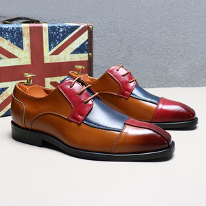 Zapatos de Cuero Genuino para Hombre, Zapatos de Vestir para Negocios y Bodas, de Piel Vacuna, con Diseño Calado, Transpirables, Suaves y Personalizables - Product Image 3