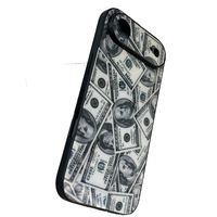 Funda de TPU con diseño de billete personalizado de cobertura total, impresa con UV, a prueba de golpes, para iPhone 17 Air, 17, 16 Pro Max