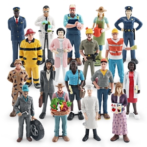 Figurines professionnelles de simulation transfrontalière Xinhen : professeur, chef, mécanicien automobile, jardinier, médecin, infirmière - Product Image 5