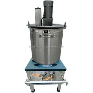 Food Processing Machinery Electric Heating Oil Cooking Pot Kettle 50l Direct Heat Cooking Mixer