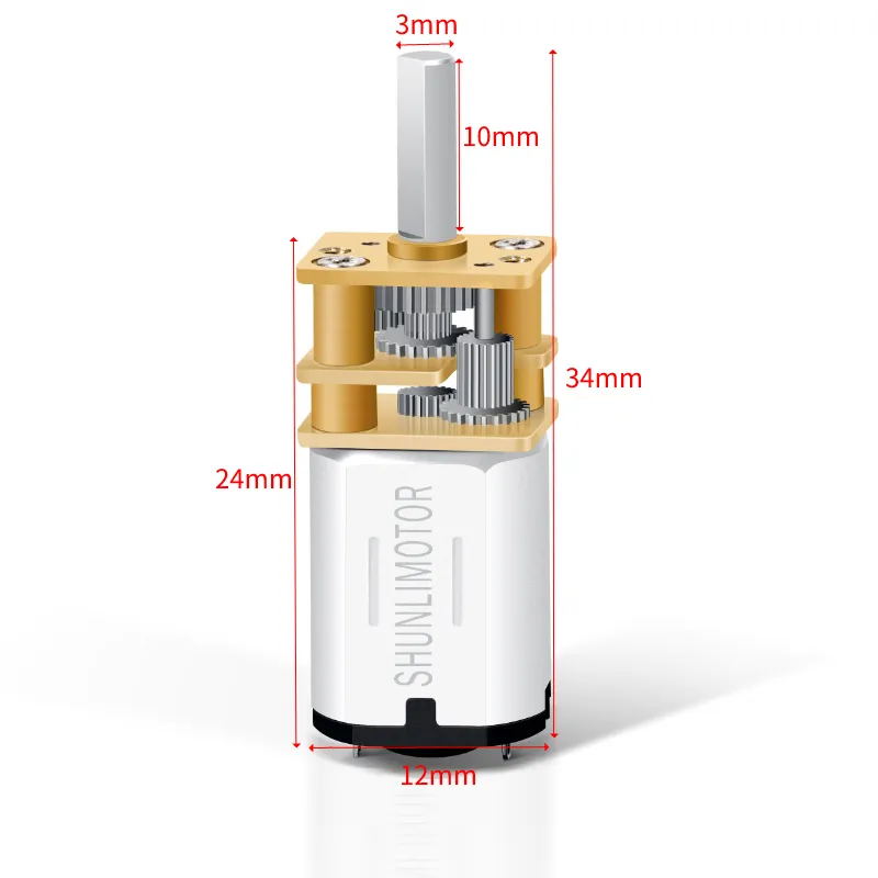 3V 6V 12V OD12MM 13MM DC N20 N30 Mini-Mikro metall getriebe motor mit Getriebe motor Gleichstrom motoren 15 30 50 U/min 100 200 U/min 300 500 1000 U/min