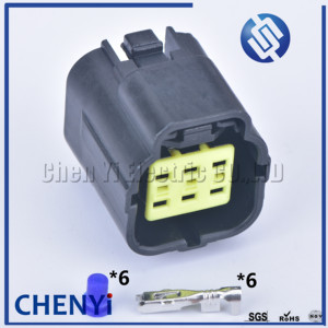 6 pin cách nữ hoặc nam không thấm nước dây nối cắm xe tự động niêm phong xe tải ổ cắm 174264-2 174262-2 - Product Image 5