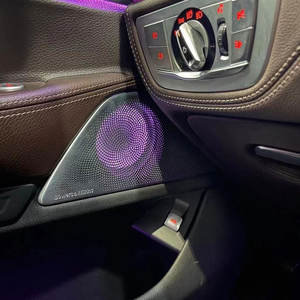 ฝาครอบเครื่องเสียงรถยนต์ G11 BMW 7 Series, ควบคุมส่วนกลาง G12ตกแต่งทวีตเตอร์ฝาปลั๊กแอนด์เพลย์ไฟ LED รักษาสิ่งแวดล้อม - Product Image 3