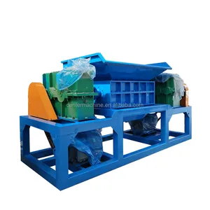 Large Shredder Waste Iron Rubber Multifunctional Shredder Double Axis Plastic Metal Shredder Equipment