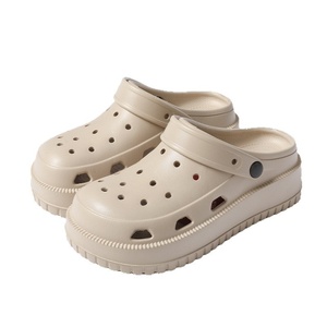 Sabots pour femmes à semelle épaisse, avec logo personnalisé, résistants aux odeurs, respirants, en EVA, imperméables, sandales de plage d'automne pour femmes enceintes 2026 - Product Image 2