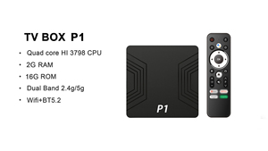 تخصيص P1 ATV <span class=keywords><strong>Tv</strong></span> <span class=keywords><strong>Tv</strong></span> 2gb 16gb BT صوت جهاز التحكم عن بعد أندرويد 15 5G WIFI 4K جهاز فك التشفير - Product Image 6