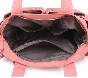 Sac fourre-tout décontracté en tissu Oxford pour femmes, capacité 1L, fermeture éclair, résistant à l'eau, plusieurs poches, poignées souples, bandoulière - Product Image 3