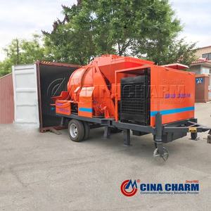 Pompa <span class=keywords><strong>Mixer</strong></span> Beton Mobile Diesel C3 40m3/jam untuk Konstruksi Bangunan dari Produsen - Product Image 4