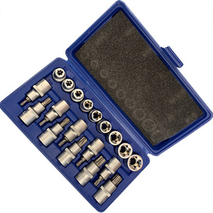 DZT/Dongzhe 19Pc Chrome Vanadium Steel <b>Socket</b> Set 1/4 In Torx Hex Drive Industrial Grade Tool Kit - Product Image 2