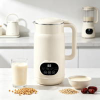 Changsheng BL5537 Machine à Lait Végétal Compacte 0,6 L, Préréglage 10 Heures, 6 Lames, Auto-Nettoyante, Cuve Intérieure SUS304, Faible Bruit, 150W