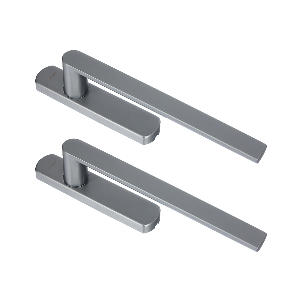 AT097-260 SUS304 PVD Grey Stainless Steel Window Handle Italian Luxury Minimalist Door Lever for High-end Residential Projects