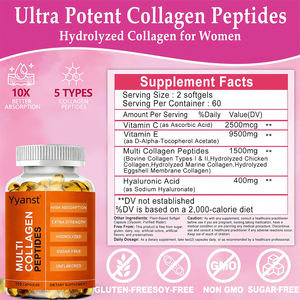 Cápsulas de Péptidos de Colágeno Múltiple para Adultos OEM/ODM para el Crecimiento del Cabello y la Elasticidad de la Piel, Apoyo Inmunológico, Bajo en Azúcar, Porción Personalizada - Product Image 6