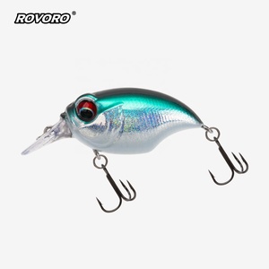Leurre de pêche flottant ROVORO Tackle 7,5g 5,5cm 1,3m pour plongée profonde, type Minnow, avec hameçon Mustad, Jerkbait en ABS pour la pêche au bar - Product Image 5