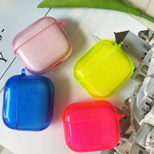 Meilleur Vente Écouteurs Cas Pour Apple <span class=keywords><strong>AirPods</strong></span> Pro 1 2 Mince Fluorescent Couleur Antichoc En Silicone Housse De Protection Souple TPU Cas - Product Image 2