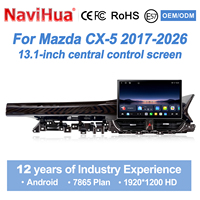 Navihua untuk Mazda CX-5 2017-2026 Upgrade Mobil 13.1 Inch Radio Mobil Android Multimedia Carplay DSP Auto Stereo Head Unit Autostereo