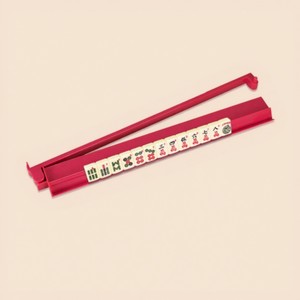 Support de Mahjong de Luxe Moderne et Coloré, Règle de Mahjong 2-en-1 Style Américain et Juif avec Poussoir et Organisateur de Cartes - Product Image 5