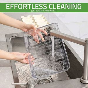Wholesale Single Grid Portable <b>Kitchen</b> <b>Storage</b> <b>Box</b> Organization Seasoning Separator Fresh-keeping Snack Fruits Food Divided - Product Image 6