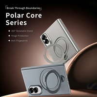 Étui de protection magnétique mat avec support rotatif à 360° pour Samsung Galaxy Z Fold 8 et film de protection d'écran